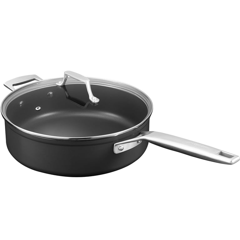 MsMk Large 4.5 Quart Saute Pan with lid, Fried Chicken Burnt also
