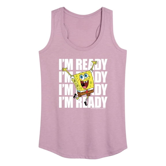 SpongeBob SquarePants - I'm Ready - Women's Racerback Tank