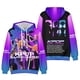 thumbnail image 1 of Moonsky Sudadera con capucha y cordón HUNTRX, estampado de grupo de chicas coreanas, jersey corto, suave y cómodo, top de manga larga para primavera y otoño.,Morado,100, 1 of 4
