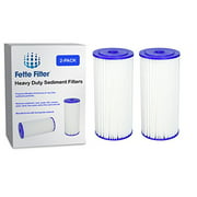 Fette Filter - Heavy Duty Sediment Filter Compatible with Culligan R50-BBSA. Also Compatible with GE FXHSC, Pentek R50-BB and Dupont WFHDC3001. Whole House Filters. (2-Pack)