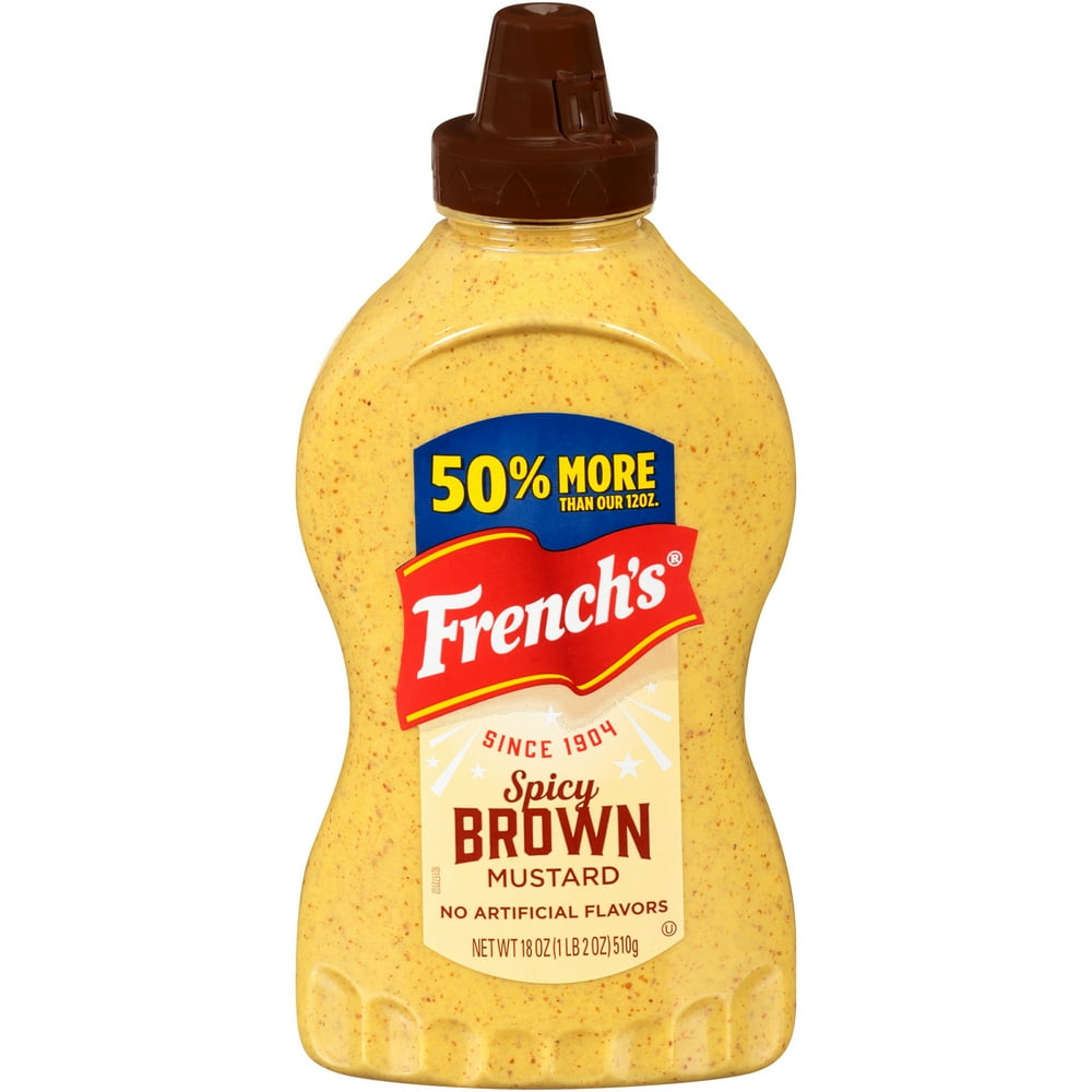 French's Spicy Brown Mustard Squeeze Bottle, 18 oz