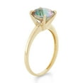 thumbnail image 2 of 10k gold cushion cut gemstone ring, 2 of 2