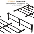 thumbnail image 3 of Eastvita Full Size Rattan Bed Frame with Headboard - Boho Style/Strong Metal Slats Support/Under-Bed Storage/Noise-Free/No Box Spring Needed, 3 of 6