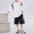 thumbnail image 6 of Shachafan Summer Boys Breathable Sport Short Sleeve Tee And Shorts Two Piece Outfit For Play And Summer Comfort Toddler Beach Clothes, 6 of 8
