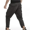 thumbnail image 7 of Dagegui Men's Cargo Pants Casual Multi Pockets Jogger Tapered Pants Big and Tall Stretch Loose Fit Tactical Pants Trendy Outdoor Jogger Pants Today Deals, 7 of 7