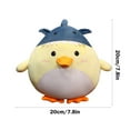 thumbnail image 3 of Gqtwoy Shark Duck Stuffed Farm Animals Toy Cute Gray Shark Plush Lifelike Yellow Duck Dolls Plushie Kawaii Shark Duck Hugging Pillow Gifts 23.6'', 3 of 8