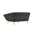 thumbnail image 2 of Chic Home Cheverny Sofa Two-Tone Textured Fabric Flared Arm Couch, 2 of 7