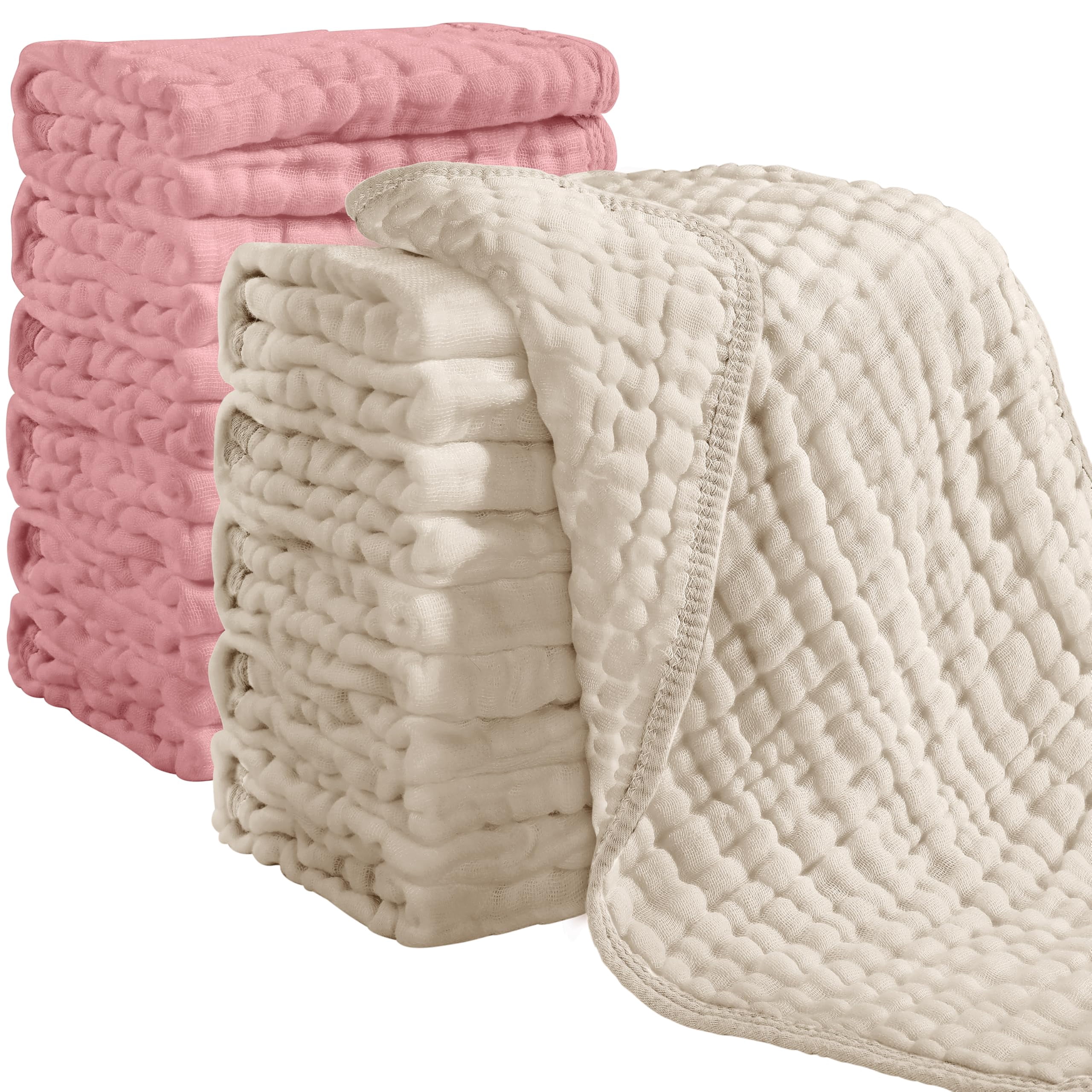 Betz 8 Unidades Toallas De Manos/Cuerpo/Ducha Set Palermo Color Rosa Y Turquesa 100% Algodon 6 Toallas De Mano Y 2 Toallas De Ducha