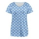 thumbnail image 3 of Camisas de Cuello de Tripulación de Manga Corta para las Mujeres Plisado Mangas de Ruffle, Cuello Redondo Casual Primavera Y Blusa de Verano, 3 of 5