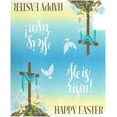 thumbnail image 3 of Dove and Spring Lily Flowers Happy Easter Magnetic Mailbox Cover MailWraps Garden Yard Home Decor for Outside Standard Size-18"x 20.8", 3 of 5