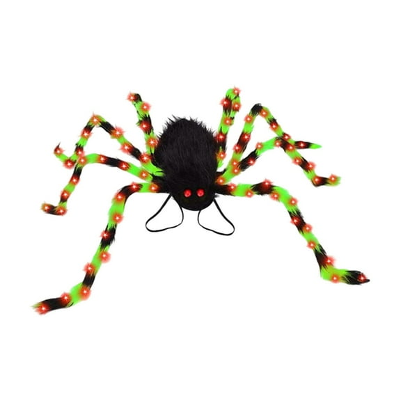 Cheapark Plush LED Backpack Candy Bag - 8 Mode Light Up Halloween Festive Accessory for Treats