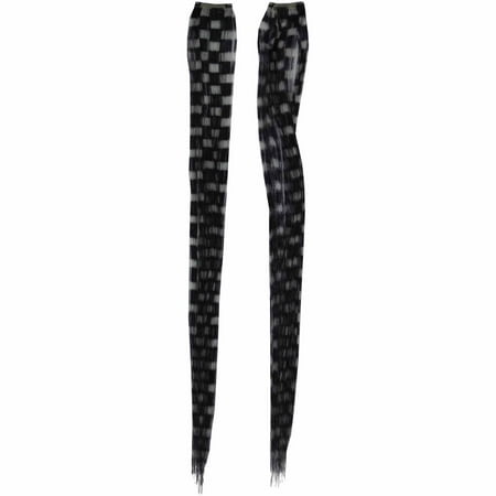 Black/White Hair Extension Adult Halloween Accessory
