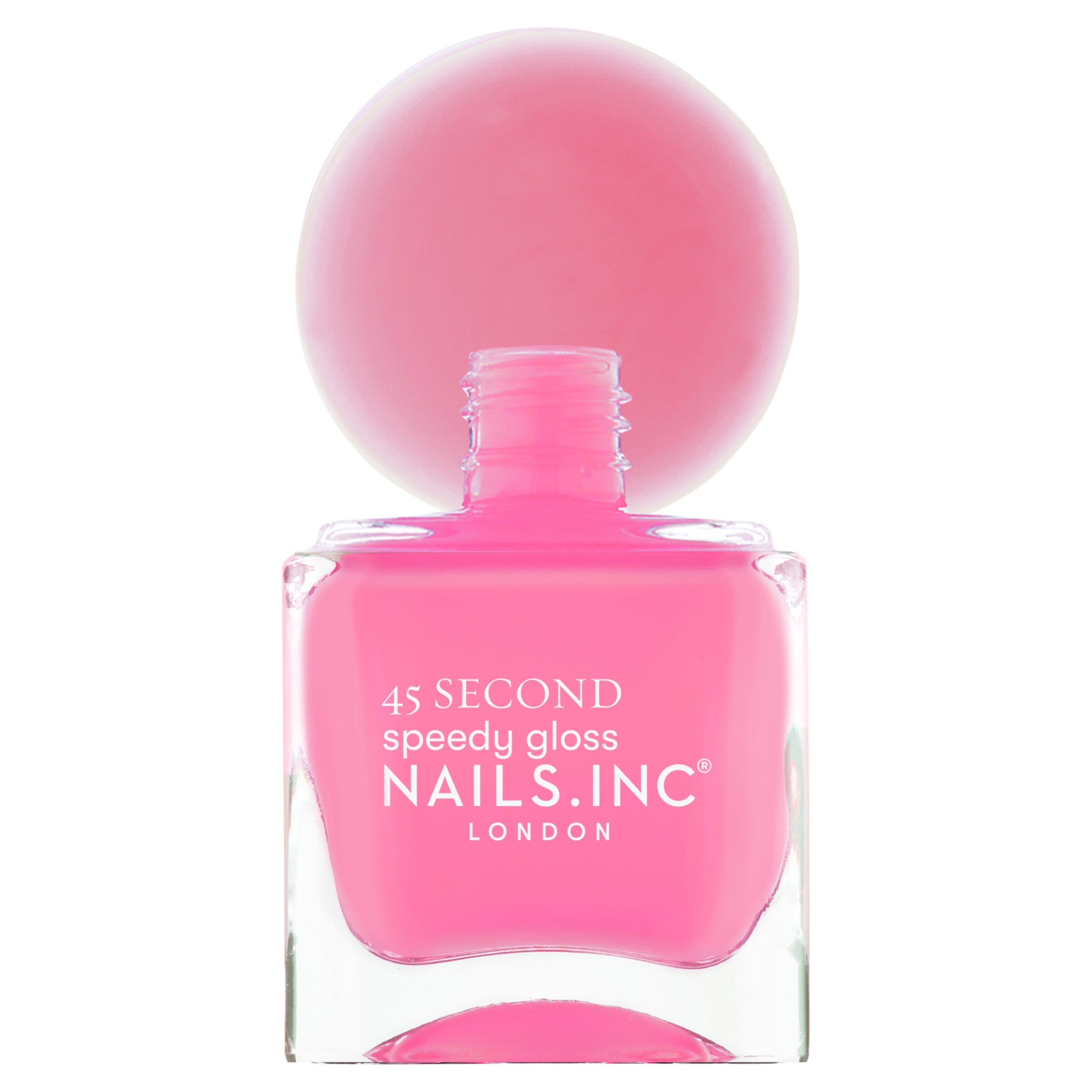 Nails.INC 45 Second Speedy Gloss, Ready To Jelly, Isabella, Sheer Candy Pink, Jelly Nail Polish, 0.47 fl. oz.