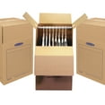 thumbnail image 5 of Bankers Box Wardrobe Moving Box, 24" x 24" x 40", Brown Kraft/Blue, 3/Carton, 5 of 6
