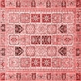 thumbnail image 1 of Ahgly Company Indoor Square Abstract Red Modern Area Rugs, 4' Square, 1 of 4