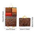 thumbnail image 2 of 7-In-1 Foldable Hanging Travel Organizer Multi-Pocket Packing Cube For Clothes And AccessoriesCoffee-40X30Cm, 2 of 4