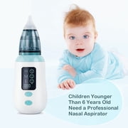 Aparatoo Nasal Aspirator Baby, Electric Nose Suckers, 4 Silicone Tips and 3 Suction Levels, Rechargeable Baby Nasal Aspirator, Anti-Backflow Snot Sucker for Newborns, Toddlers