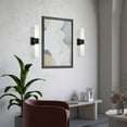 thumbnail image 2 of Livex Lighting Aero 2-Light Twist Lock Metal ADA Vanity Sconce in Black, 2 of 15