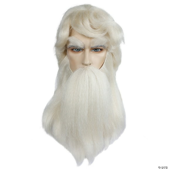 Morris Costumes LW726WT Adult Santa Set 004YK Costume Wig - White Yak