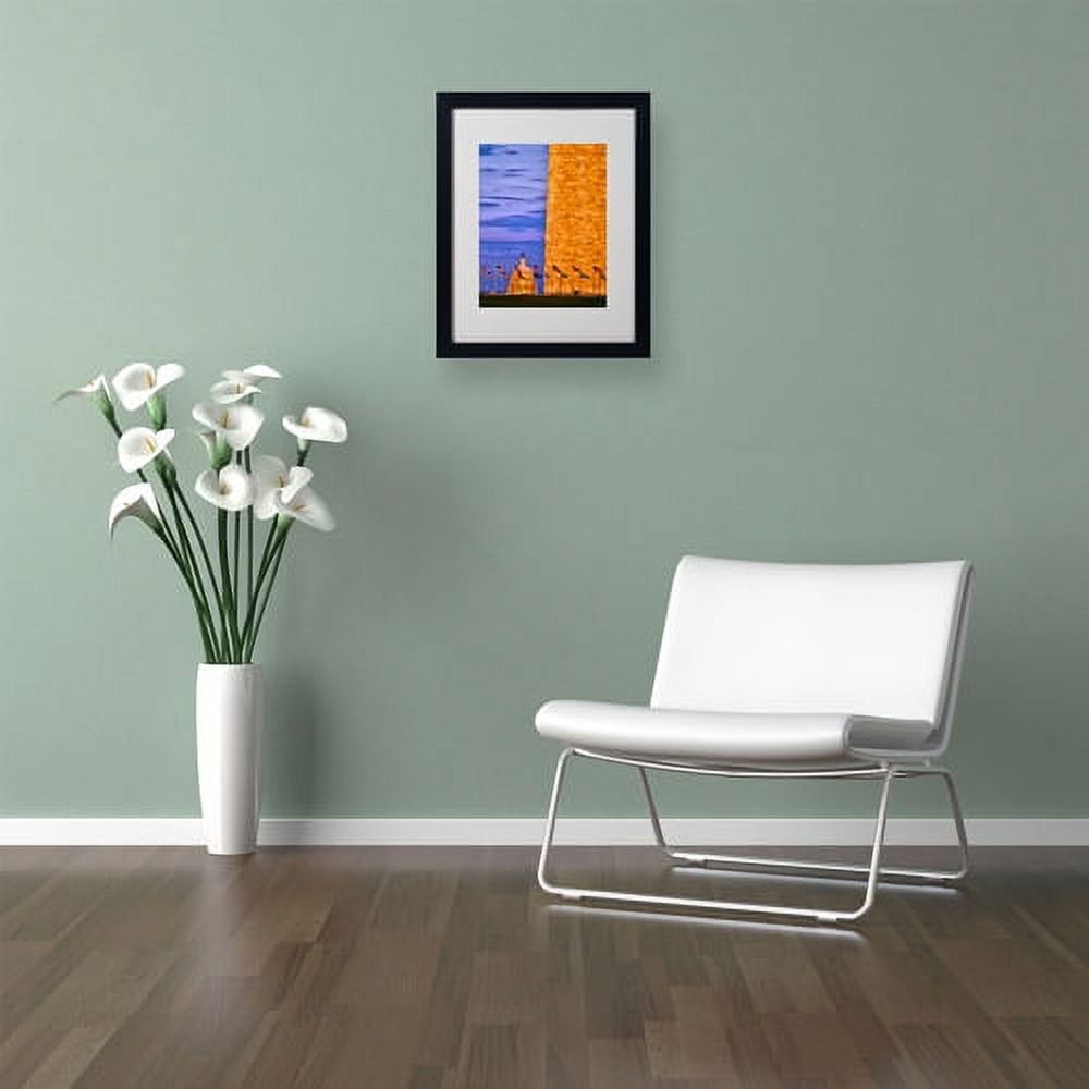 Trademark Fine Art "America" Canvas Art by CATeyes, Black Frame