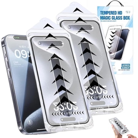 2025 New Upgraded Screen Protector for iphone - Dust Free without Bubbles, Starprout Invisible Artifact Screen Protectoor, Starprout Screeen Protector (2Pcs/HD Version,For iPhone14)