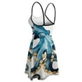 thumbnail image 5 of Octopus Tentacle Art Print Sweet Elegant Slip Dress Women Korean Kawaii Dress, 5 of 6