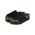 thumbnail image 5 of New Women Qupid Jupiter-01 Lycra Open Toe Leopard Sole Flatform Creeper Slipper, 5 of 5