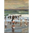 thumbnail image 2 of Homer, Winslow 15x18 Gold Ornate Wood Framed with Double Matting Museum Art Print Titled - Beach Scene, 2 of 4