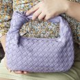 thumbnail image 4 of Bolso de mano tejido para mujer bolso Hobo elegante para axilas bolso de mano suave y versátil bolso de compras, 4 of 7