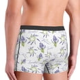 thumbnail image 4 of Kdxio Men's Boxer Briefs with Lavender Flowers Print - Comfortable and Breathable Underwear for Everyday Wear, 4 of 7