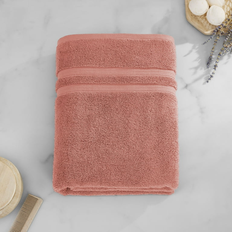Mainstays Performance Solid Bath Towel, Terra Cotta, 54x30 inches