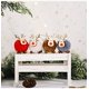 thumbnail image 4 of Vanproo - Juego de 12 colgantes de asta de alce de madera de fieltro de lana para decoración de árbol de Navidad, bonito adorno de ciervo para decoración de árbol de Navidad, decoración del hogar de Año Nuevo 2021 Zhivalor WMZL-2201, 4 of 8