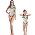 thumbnail image 3 of GYRATEDREAM Mommy and Me Swimsuit One Piece Bathing Suit with Beach Cover Up Wrap Floral Printed Monokini Swimsuit Bathing Suit, 3 of 9
