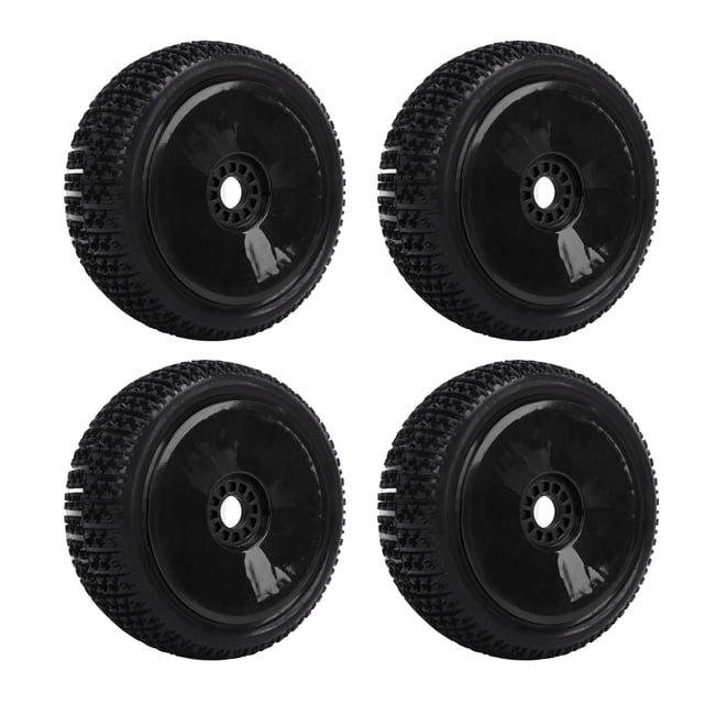 4PCs 1/8 RC Truck Tires, Rubber Wheel Tires Accessory Replacement For HPI RC Off Road Vehicle