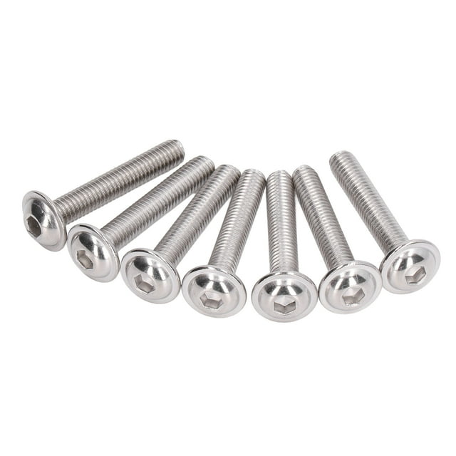 Buttons Heads Socket , Flanged Button Head Screws Wider Bearing Firm A2-70 Stainless Steel For Wet Environments