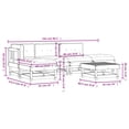thumbnail image 4 of vidaXL 6 Piece Garden Lounge Set with Cushions Solid Wood, 4 of 5