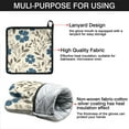 thumbnail image 7 of Pioneer Flower Kitchen Oven Mitt and Pot Holder Sets 2 Pcs for Baking, Cooking and Grilling, Heat Resistant Up To 392 °F, 7 of 7