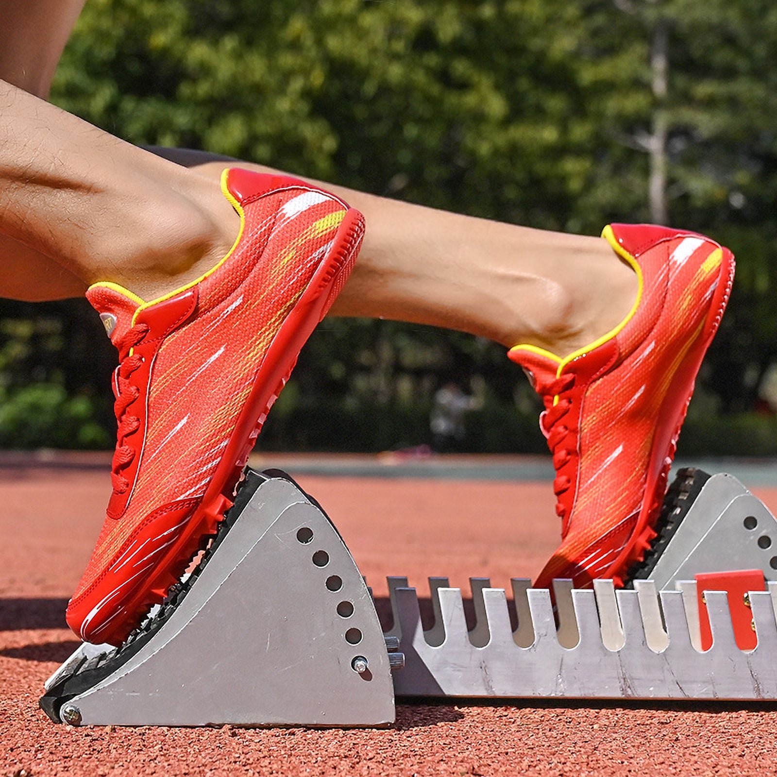 Track Spike Shoe for Men Professional Field and Track Shoes Breathable Running High Jump Racing Shoes