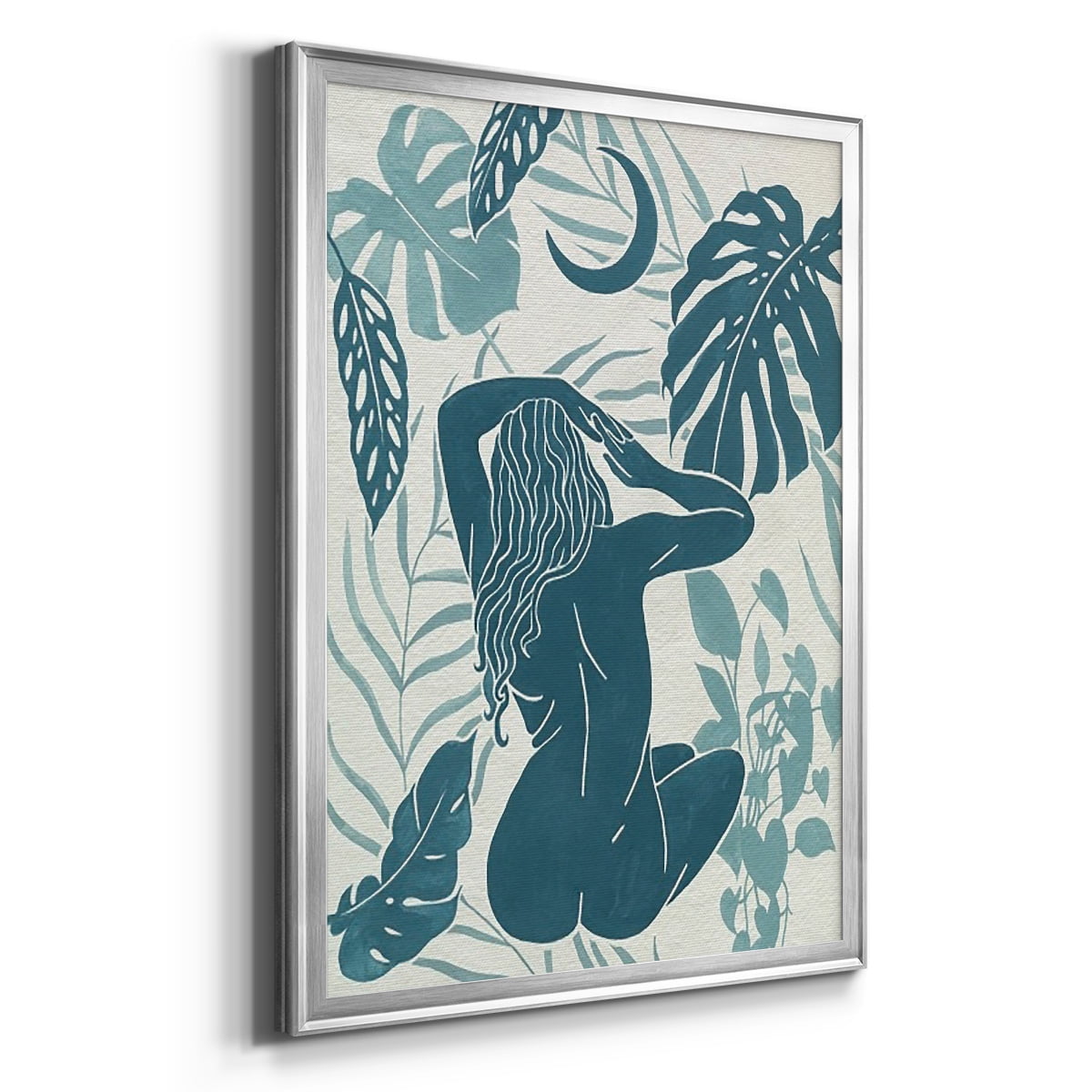 Moon Gazer IV Premium Framed Print, in Gold, Black, or Silver - Ready to Hang