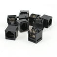 thumbnail image 1 of Unique Bargains 9 Pcs Connecteurs Modulaires de Réseau RJ45 8P8C Non Blindés Noirs, 1 of 1