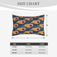 thumbnail image 6 of Naloa Burning Rugby Balls Pillowcase, Throw Pillowcase, Wrinkle-Free, Stain-Resistant with Hidden Zipper for Bedroom Sofa - 14"x20", 6 of 9