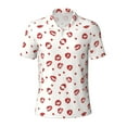 thumbnail image 2 of Daiia Lips Kiss Pattern Men’s Polo Shirts,Solid Deck Shirt,Classic Fit, Breathable Cotton Polo for Casual and Sport Wear-4X-Large, 2 of 7
