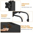 thumbnail image 5 of 100x40cm Wooden Overbed Table on Wheels - Height & Length Adjustable Mobile Bedside Desk, Tilting Laptop Stand for Recliner, Sofa, Hospital Bed, 5 of 7