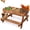 Carbonized Solid Wood, variant on Chicken Table No Waste, Chicken Picnic Feeder Handmade Carbonized Wooden, Large DIY Chicken Feeder Kit, Wild Bird, Duck & Squirrel Feeders, Mesh Bottom Keep Food Fresh and Dry Easy to Clean and Fill