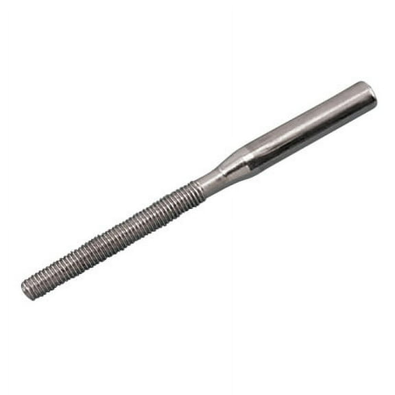 STAINLESS RAIL SWAGE STUD RH UNF, 1/4" X 1/8", 316 SS