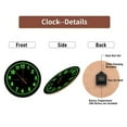 thumbnail image 7 of Green Neon Clock Wall Decor  Home Office 10-Inch Silent Wooden Wall Clock, Battery Operated (AA Batteries Not Included), Artistic Home Decor, 7 of 7