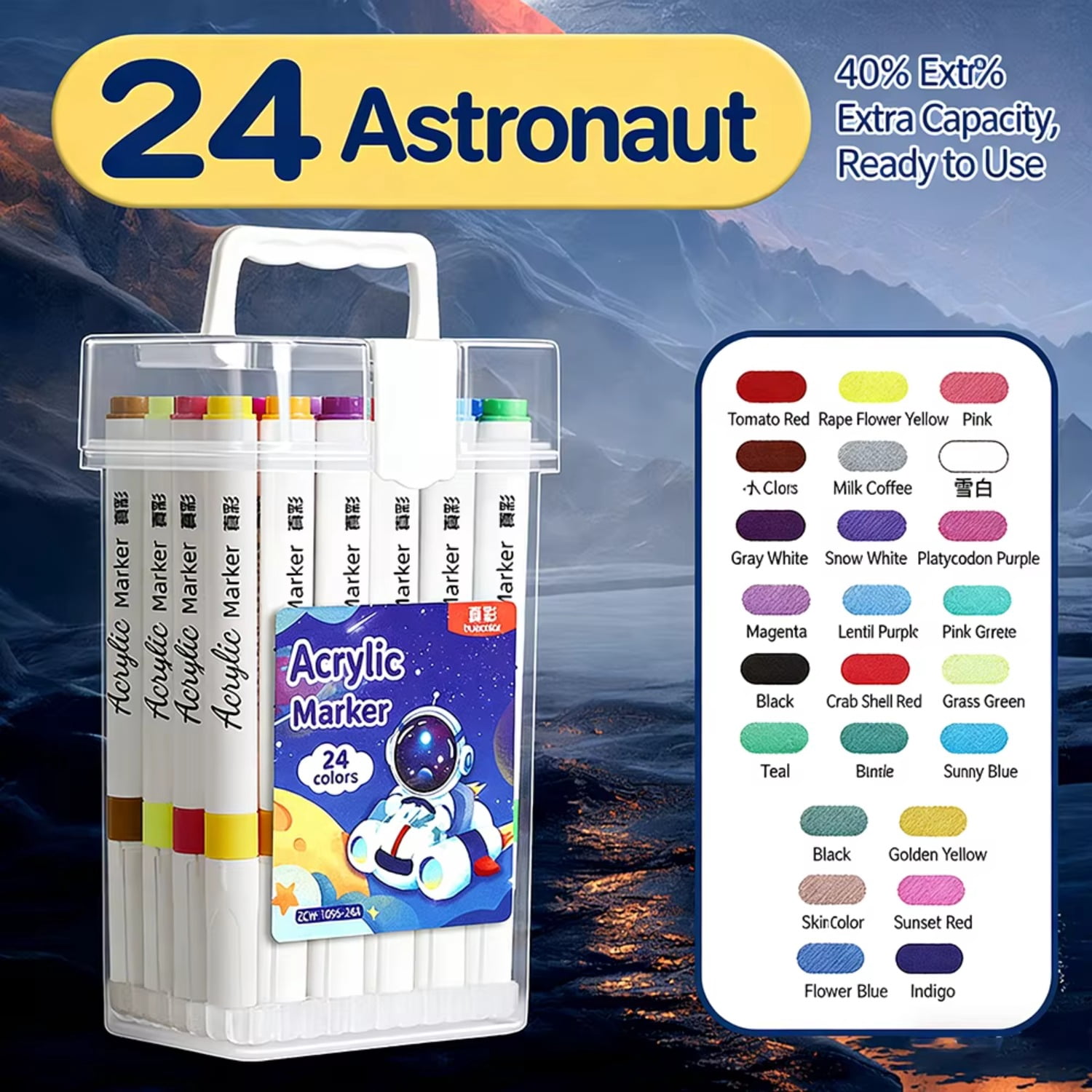 Colors Acrylic Paint Markers Set No Shake No Press Design Opaque Ink With Layering Ability For Artists Painters Painting Graf