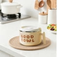 thumbnail image 5 of Pink Insulated Noodle Bowl, Stainless Steel Cup For Pho, Portable Soup Container With Lid, 5 of 5