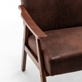 thumbnail image 6 of Wood Frame Microfiber Chair / Fit Seamlessly into Any Room, 6 of 6