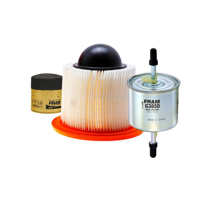 Kit De Filtro De Aire, Filtro de Aceite Sintético y Filtro de Combustible 3 PIEZAS Compatible con Ford E-450 Econoline Super Duty V8 5.4L DE 2000 A 2002